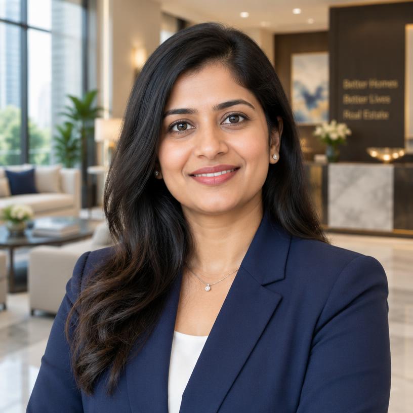 Fictional Indian property consultant in Mumbai